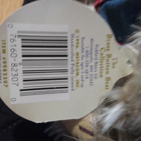 1996 9" Pickford Brass Button Bear Blossom New with Tag vintage Collectable - Picture 3 of 4